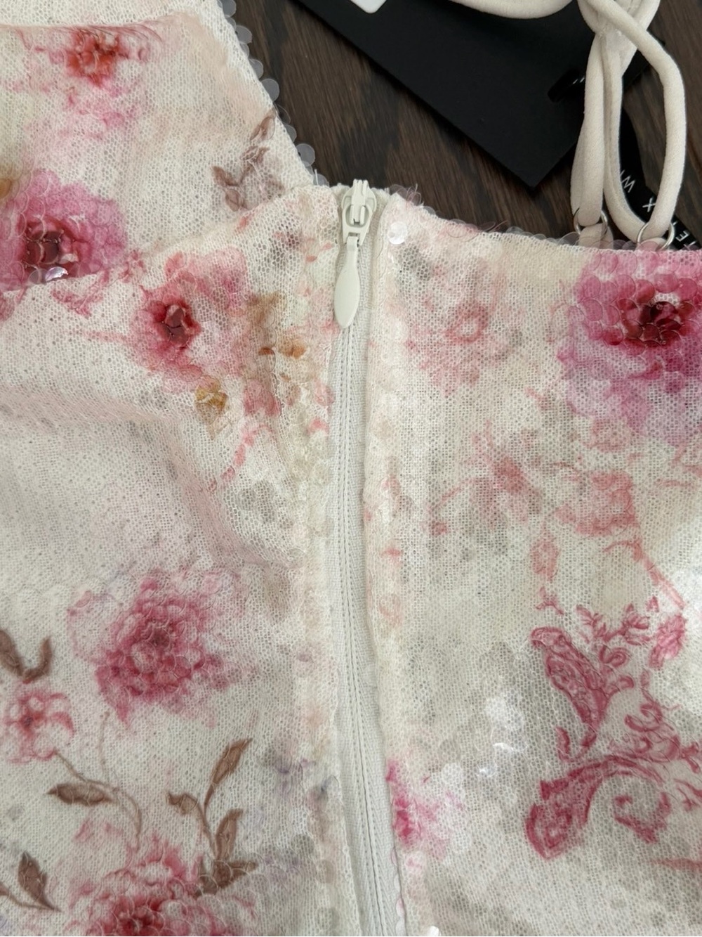 White Fox Sweet Camellia Sequin Top - Picture 7 of 7